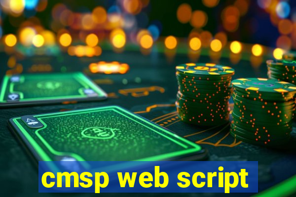 cmsp web script